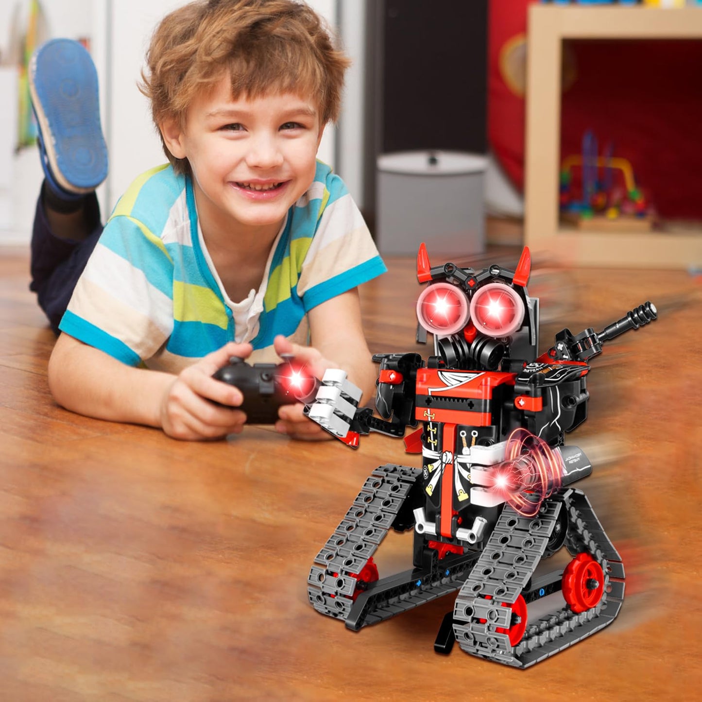 JOYTREKY Technology for 5-12+ years old boys, 3 in 1 robot kids toy for 5-12+ years old boys and girls app remote control educational technology car robot.