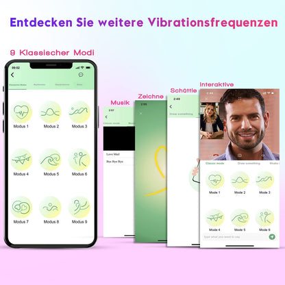 Butterfly vibrator with app & Bluetooth for her clitoris vagina. Portable remote control mini slip vibrators with 10 vibration modes. Quiet but powerful stimulator sex toy with magnetic clip for women.