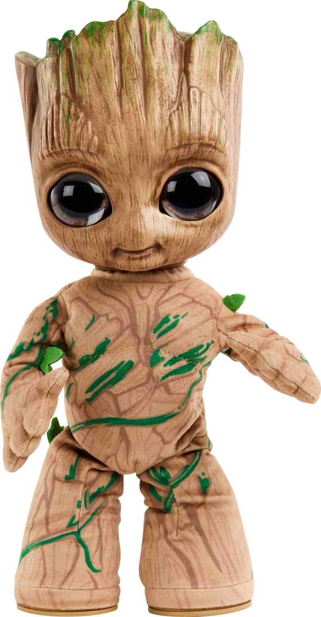 Mattel Marvel plush figure Dancing and Talking Groovin' Groot from the Disney+ series "I am Groot", soft toy for gift or collectors, HJM23