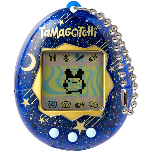 Bandai - Tamagotchi - Tamagotchi Original - Starry Night - Electronic virtual pet with color display, 3 buttons and games - Interactive pet in German - Kids' toy for ages 8 and up - 42970