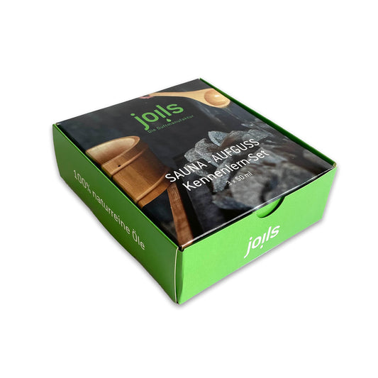 JOILS® Sauna infusion set I, pure, 3x100ml, 100% natural oil for your sauna, organic sauna oil in a gift set.