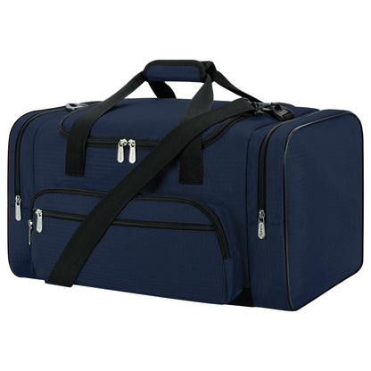 Gym bag travel duffle fitness bag with shoulder strap weekend bag for men and women (navy blue, 40L)