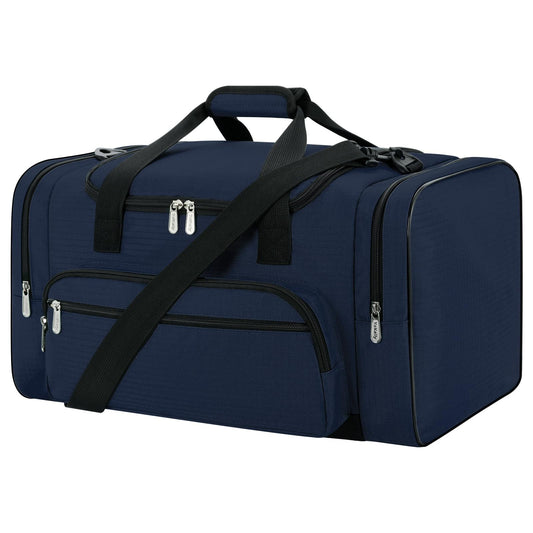 Gym bag travel duffle fitness bag with shoulder strap weekend bag for men and women (navy blue, 40L)