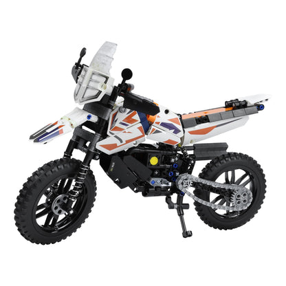 CASAFUNY Motorcycle Compatible with Lego Technic, 1:8 City Car Toy 434-piece model with Rotating Wheels Sticker, Birthday Gift for Boys and Girls aged 8 9 10 11 12 years old, White