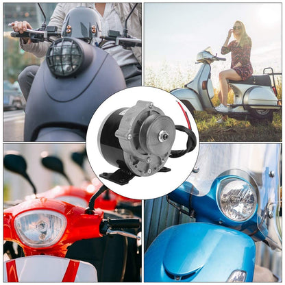 MAGT Gear Motor 12V 250W, High Performance Electric Motor Durable Pure Copper Pulley Gear Motor Accessory for Electric Scooter.