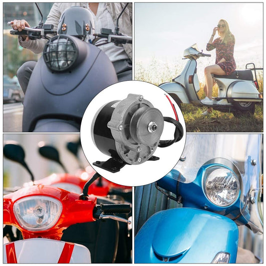 MAGT Gear Motor 12V 250W, High Performance Electric Motor Durable Pure Copper Pulley Gear Motor Accessory for Electric Scooter.