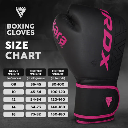 RDX boxing gloves, Muay Thai kickboxing sparring, Maya Hide leather Kara boxing gloves for men and women, punching bag gloves, kickboxing gloves for MMA combat sports training adults 8, 10, 12, 14, 16, 18oz.