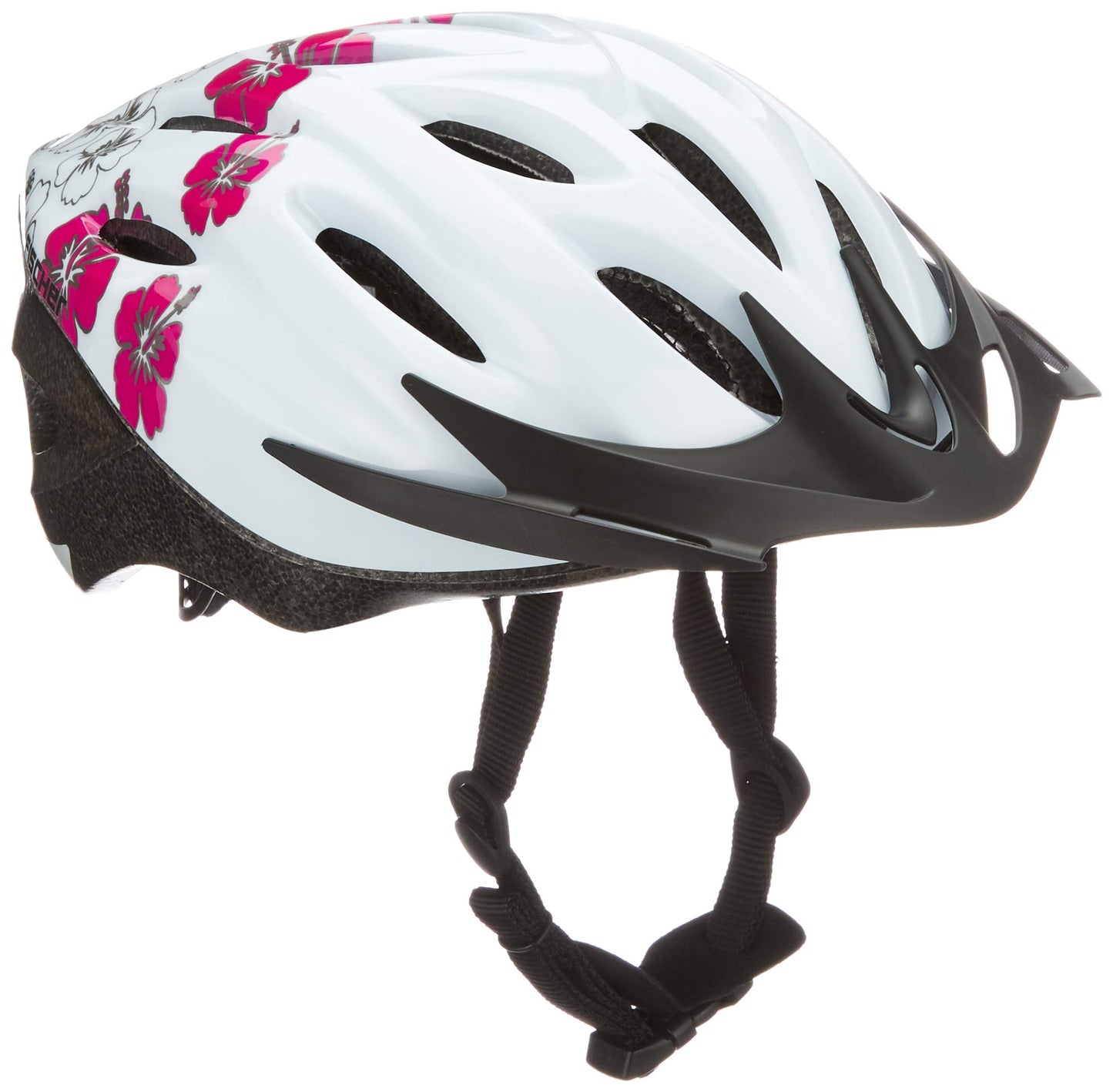 FISCHER Adult Bike Helmet, Cycling Helmet, City Helmet Hawaii, L/XL, 58-61cm, white pink