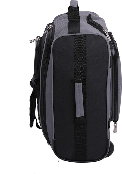 Aerolite MiniMax kids luggage 45x36x20 Easyjet Maximum Size 30L Carry-On New 2024 Under Seat Trolleys Backpack Carry On Hand Luggage Bag with 2 Year Warranty (Black)