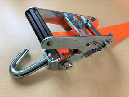 4 pieces of tie-down straps 35 mm for car transport for securing the wheels 1000/2000 daN