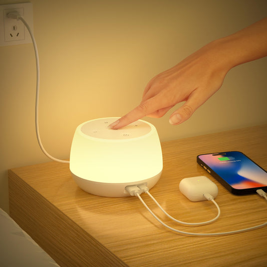 Bedside lamp with USB C 20W Fast Charger, LED bedside lamp with touch dimmable feature and RGB color changing mode & timer. Charging lamp for kids' room, bedroom, living room.