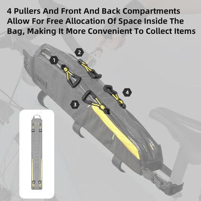 Rhinowalk bike frame bag, waterproof tube bag, top tube bags, triangle bag, bicycle bag for mountain bikes, road bikes, bike accessories.
