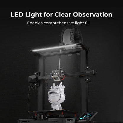 Creality Ender 3 S1 Pro, Official FDM 3D Printer with 300°C High Temperature Nozzle, 160mm/s Fast Printing & Steel PEI Plate with Spring & LED Light Strip, CR Touch Auto-Leveling (220x220x270mm)