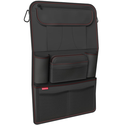 ATHLON TOOLS The most stable car seat organizer - Reinforced back panel - Food-safe - with integrated tablet holder - with extra pen pocket - for business and children - Designed in Hamburg