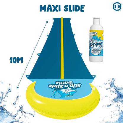 Original Cup® | Water Slide Mat Giant Pack XXL | 1 Slip Mat Double Track 10 Meters + 1 Liter Extra Sliding Soap 100% natural | Premium Quality | Slip'n Slide Water Games 100% Fun