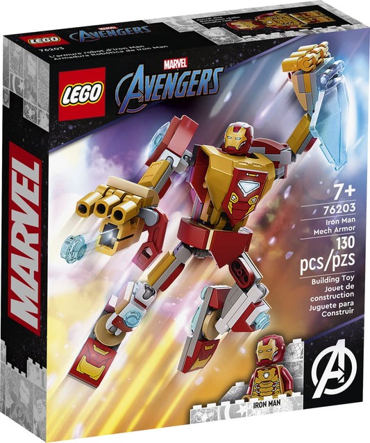 Lego Marvel Avengers Set - Iron Man Mech 76203 + Wolverine Mech 76202