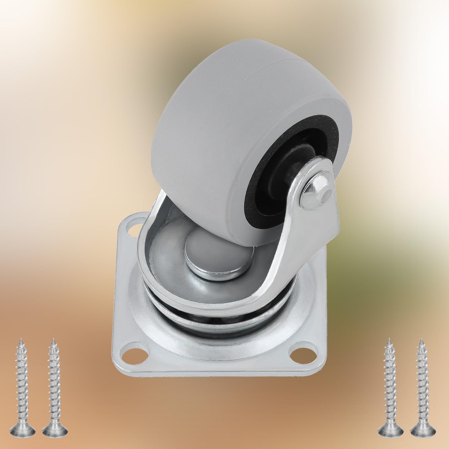 KOTARBAU 12pcs Furniture Casters Ø 40 Suitable for All Floors Swivel Casters Transport Casters Sofa Casters Sliding Rollers Tool Casters Heavy Duty Casters Rubber Casters