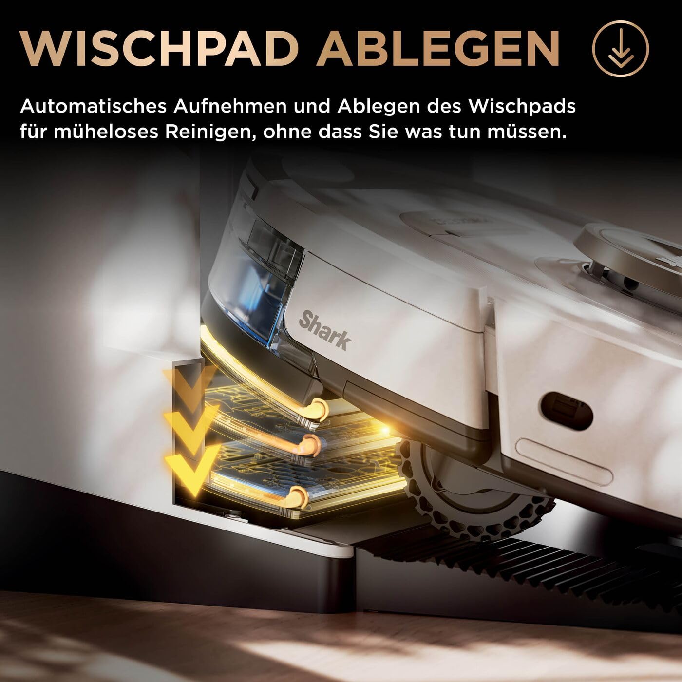 Shark PowerDetect 2-in-1 Vacuum & Mop Robot, NeverTouch Pro 60 Days, Self-Empty, Fill & Clean, 3D & LiDAR Nav, NeverStuck Obstacle Avoidance, App Control, White, AV2800ZEEUWH.