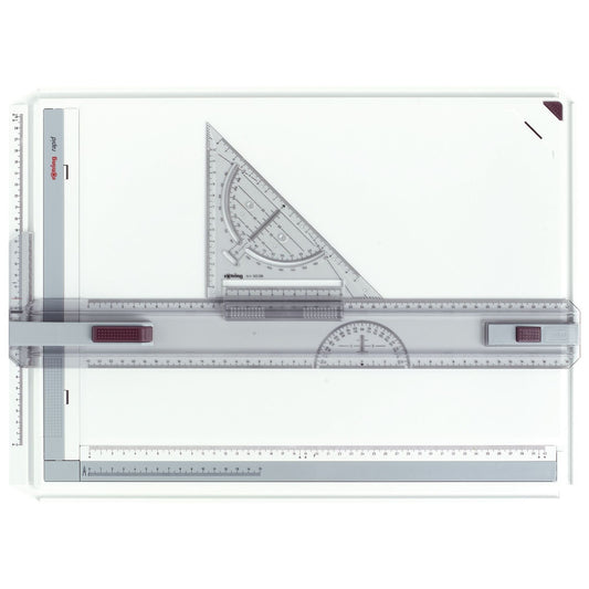 rOtring Rapid A3 Drawing Board | Professional drawing board with ruler and triangle ruler