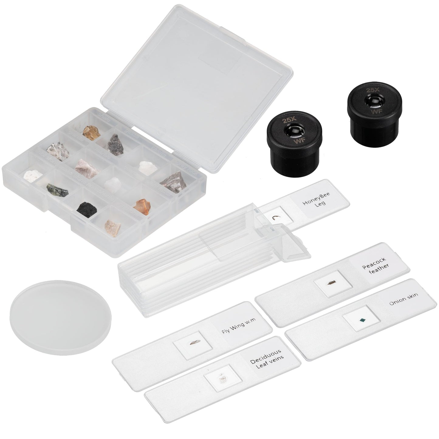 Bresser Junior Stereo 3D Microscope ICD-Pro with 20x and 50x magnification for kids and adults to observe stones, coins, insects, and more. 20x / 50x magnification.