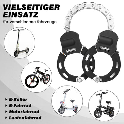 E-scooter lock, handcuff lock, lock for e-scooter and scooter lock, e-scooter accessory, handcuff cable lock for Segway, Ninebot, Xiaomi, NIU scooters (black)