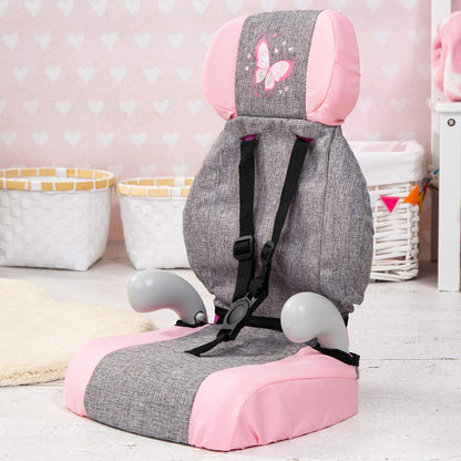 Bayer Design 67533AA Deluxe Doll Car Seat, Doll Seat, Doll Accessories, with Harness, 46cm
