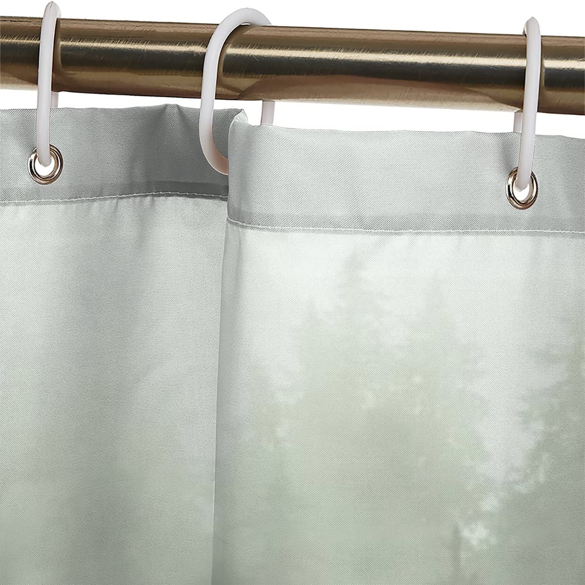AASIRA shower curtain 240x200 Pine forest Anti-mold Waterproof Extra Long Shower Curtains with 12 Shower Curtain Rings Retro Forest 3D Design Bath Curtain for Bathtub Bathroom
