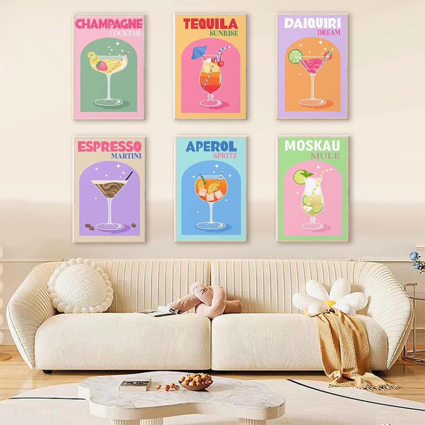 Paint by Numbers Wine Glasses 6-piece set Digital painting with 6 brushes Suitable for boys and girls as gifts (20x30)