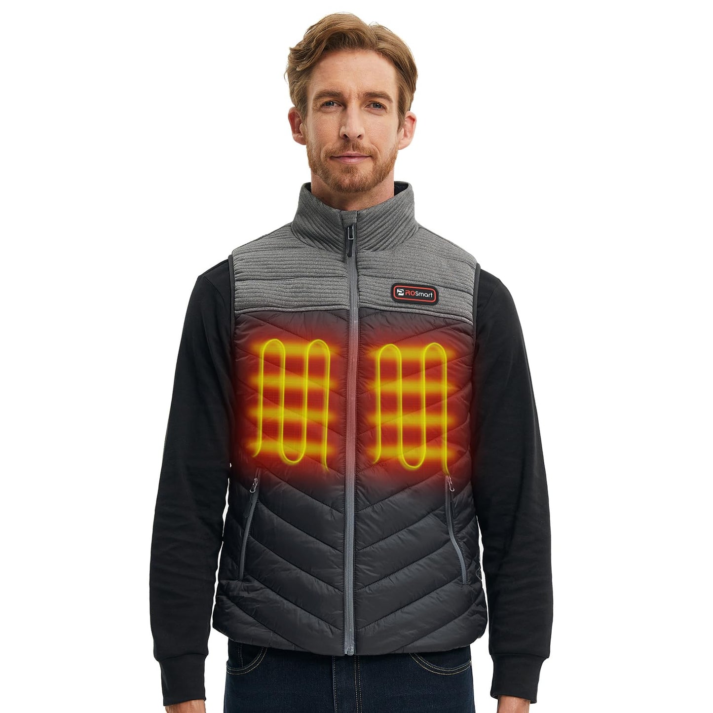 PROSmart Men/Women Heated Vest - Electric Heating Vest Lightweight USB Heated Jacket With 10000mAh Battery for Outdoor Skiing Hunting Motorcycle Camping (XL)