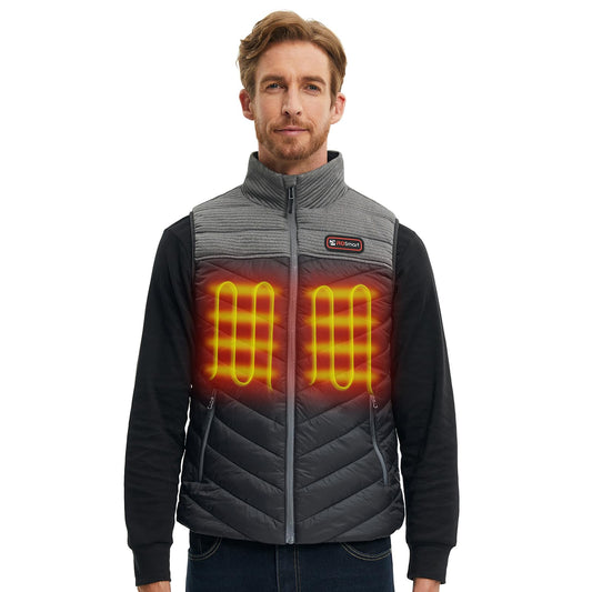 PROSmart Men/Women Heated Vest - Electric Heating Vest Lightweight USB Heated Jacket With 10000mAh Battery for Outdoor Skiing Hunting Motorcycle Camping (XL)