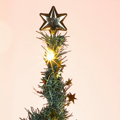 Household International HI Artificial Christmas Tree 75 cm Decorated and decorated fir tree with lights for Christmas.