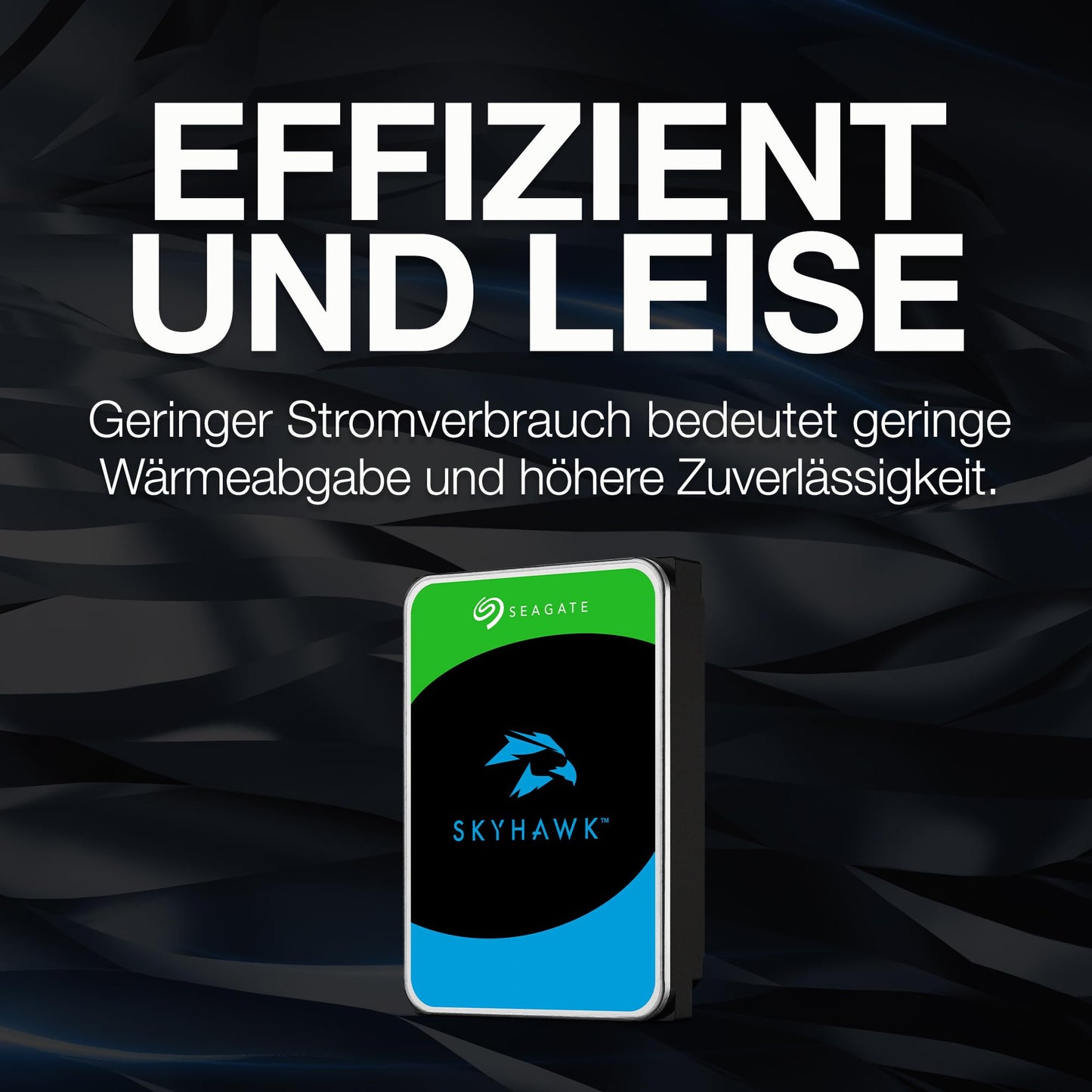 Seagate SkyHawk 4TB Internal HDD, video recording for up to 64 cameras, 3.5 inch, 256MB cache, SATA 6GB/s, silver, includes Data Rescue Service (ST4000VXZ16)