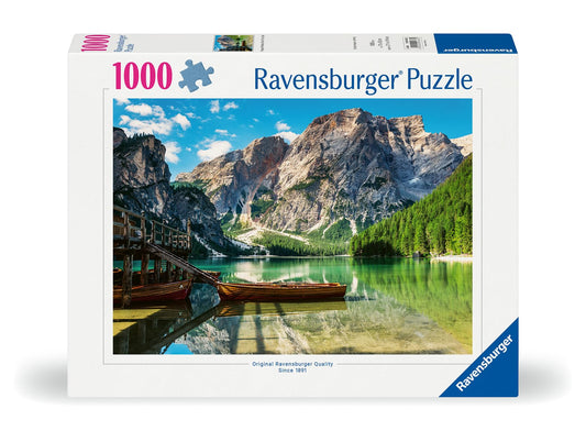 Ravensburger Puzzle 12000363 1000 pieces - Pragser Wildsee, Dolomites, South Tyrol - Puzzle for adults and children ages 14 and up, landscape motif puzzle, [Exclusive to Amazon]