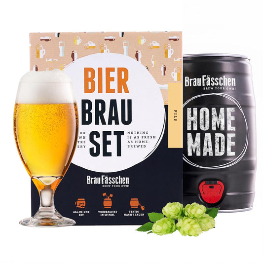 Brew Keg | DIY beer brewing kit | Pilsner in a 5 liter keg | Ready in 7 days | Gift for men, friend, or father | Beer gift