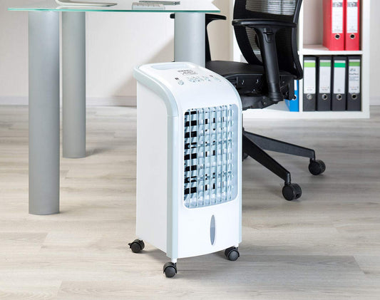 Sichler Household Appliances Air Cooler with Water: 2-in-1 air cooler and humidifier with oscillation, 3.5 liters, 75 watts (and humidifier, portable, mobile air conditioner)
