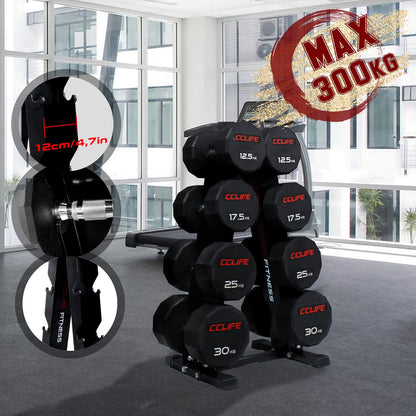 ZERRO Dumbbell Rack Professional Dumbbell Stand Dumbbell Shelf Dumbbell Rack 300kg Capacity