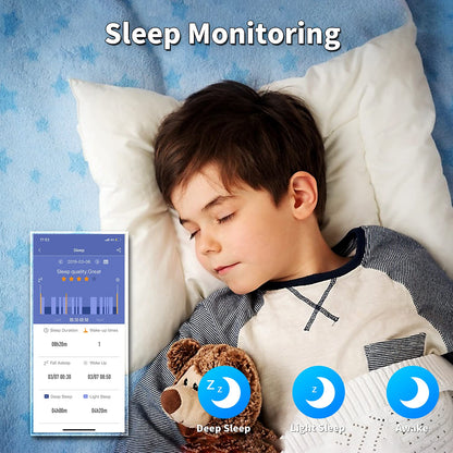 HOFIT Fitness Tracker Kids Watch with Pedometer, Heart Rate and Sleep Monitor, IP68 Waterproof, Activity Tracker with 2 Bands, Gifts for Boys and Girls.