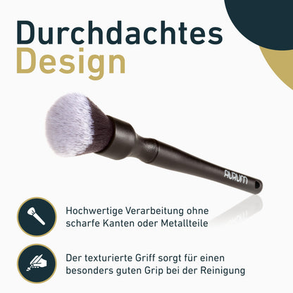 Aurum-Performance® Detailing Brush Set for Cars 2 Pack ultra soft - Car cleaning brush for professional car care inside & out - Car Detail Brush, interior cleaning, car wash brush Ultrasoft