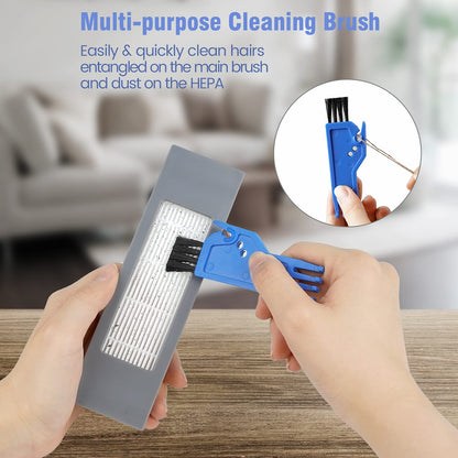 KGC 20 pieces replacement accessories for Ecovacs Deebot OZMO 950 920 vacuum robot, Yeedi 2 Hybrid robot vacuum, 1 main brush + 4 filters + 8 side brushes + 6 cleaning cloths + 1 cleaning brush