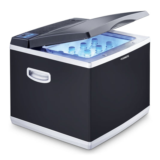 DOMETIC CK 40D Hybrid - portable compressor-thermoelectric cooler/freezer, 40 liters, 12 V and 230 V for car, truck, and outlet.