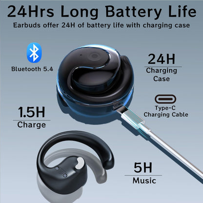 AI Headphone Translator - Enhanced language translation headphones in real time with app, Bluetooth 5.4 translator headphones, 3 translation modes real-time translator earphones for travel learning.