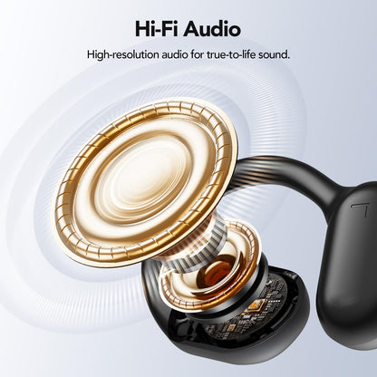 Ki Translator headphones, XP2 translation headphones with real-time translation, 135 languages headphone translator real-time, Touchscreen open ear headphones for iOS and Android, Travel and business.