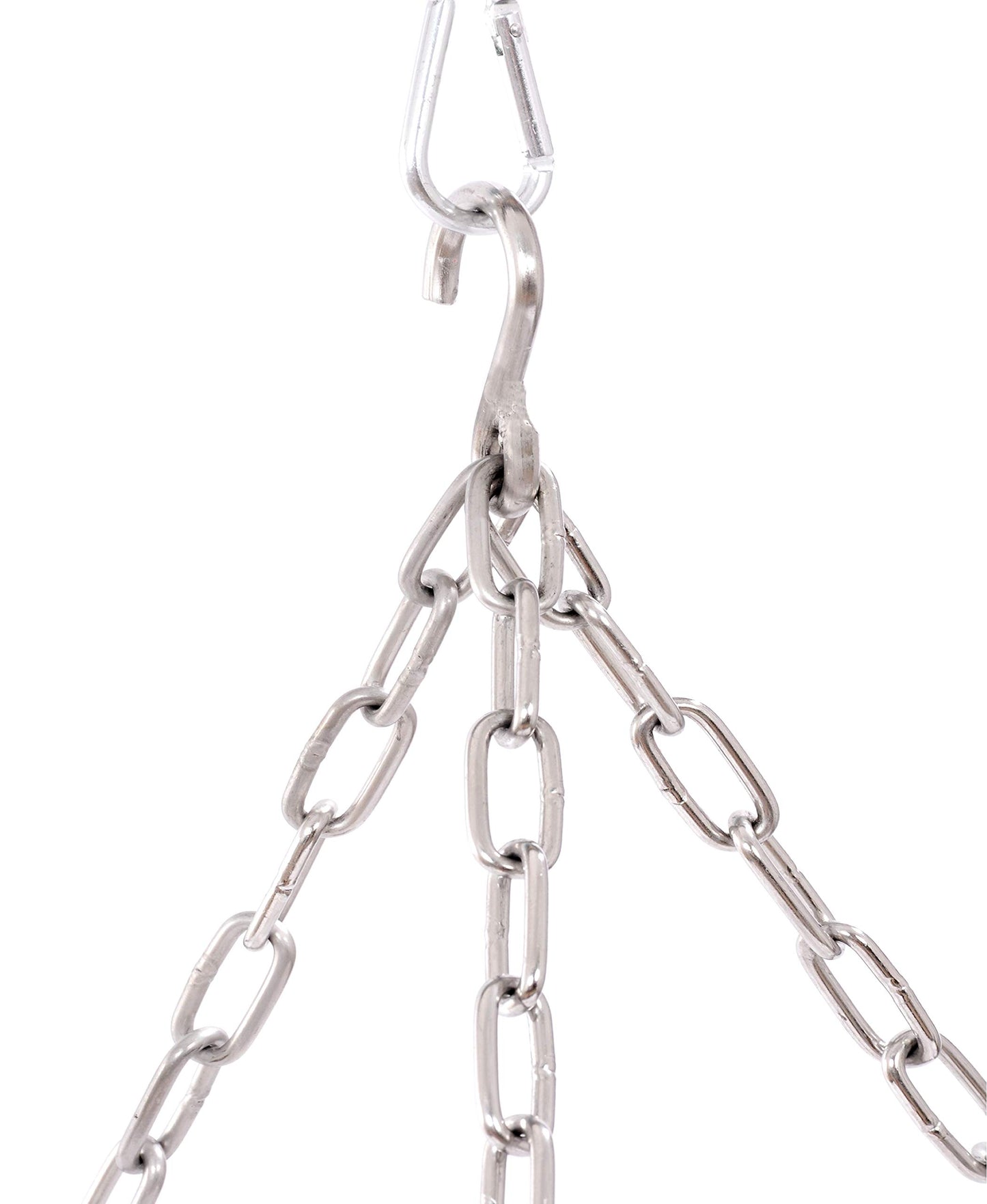 70 cm stainless steel grill grate for tripod swing grill, with chain and 14 mm rod spacing.