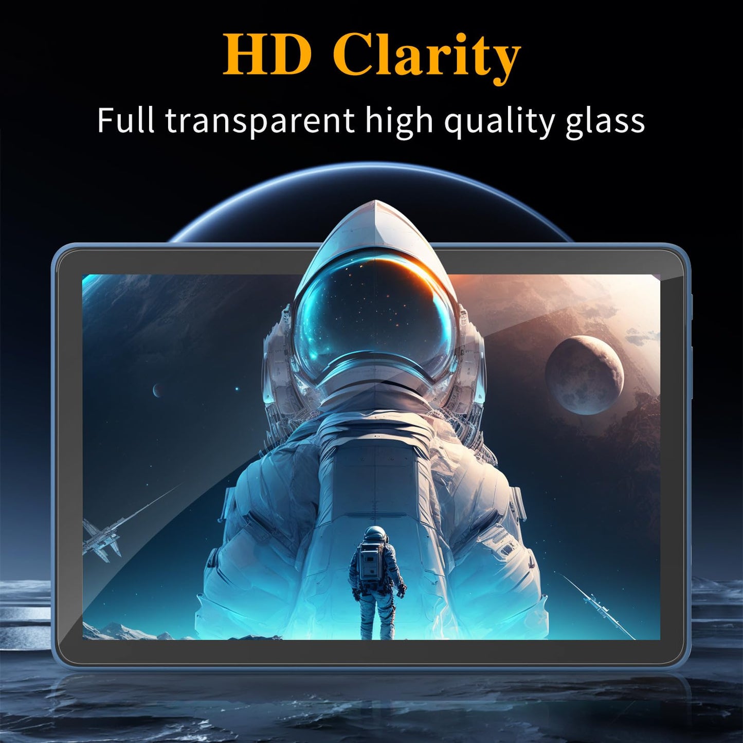 GOZOPO Screen Protector for Amazon Fire HD 10 (13th Gen., 2023) / Fire HD 10 Kids / 10 Kids Pro Tablet, Tempered Glass Screen Protector, 2 Pack