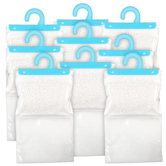 Sichler Home Appliances Dehumidifier: 9-piece XXL wardrobe dehumidifier set for hanging, each up to 1 l (wardrobe dehumidifier, air dehumidifier wardrobe, dehumidifier)