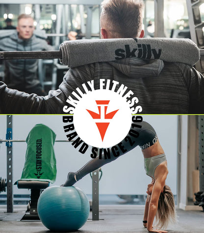 skilly FBT120 fitness towel I 120x50cm I Designed in Germany, made in Portugal I Functional towel with anti-slip feature made of high-quality Öko-Tex certified cotton.