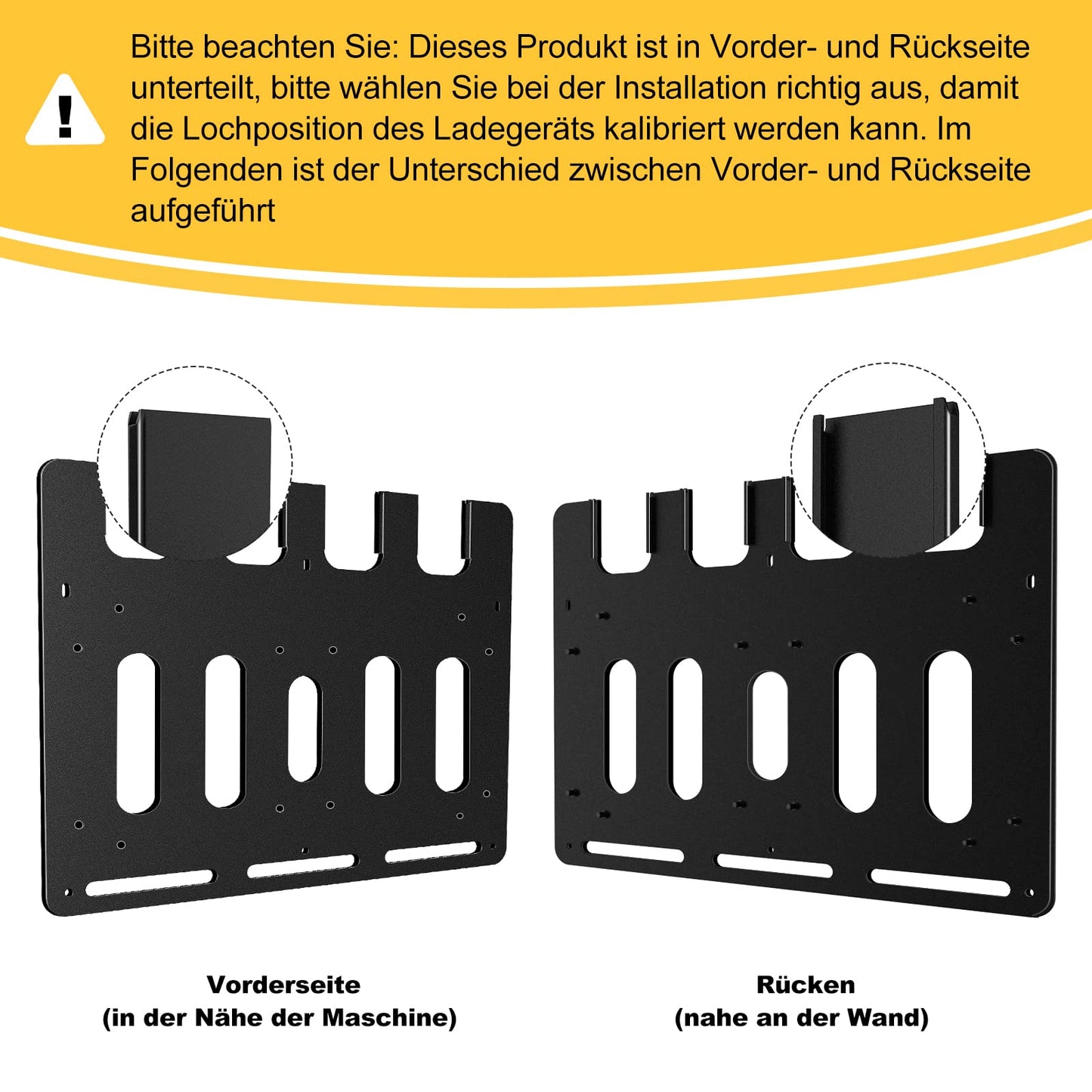 Bonna wall mount for Makita battery holders and chargers | Stable 4-slot battery holder 18V 14.4V and charger holder | Makita 2xDC18RC and 1xDC18RD | Organization in workshop and garage.