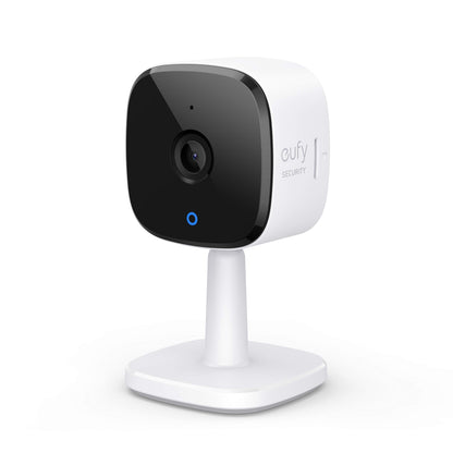 eufy Security Indoor Cam C120, 2K plug-in surveillance camera for indoor use, WiFi, person detection, IP camera, voice assistant, motion sensor, night vision, HomeBase not compatible.