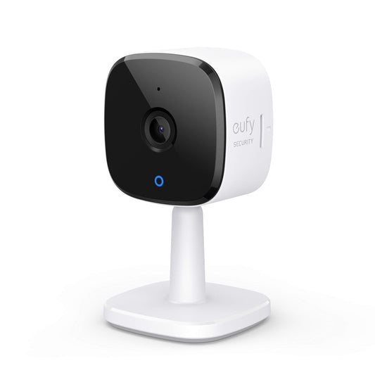 eufy Security Indoor Cam C120, 2K plug-in surveillance camera for indoor use, WiFi, person detection, IP camera, voice assistant, motion sensor, night vision, HomeBase not compatible.