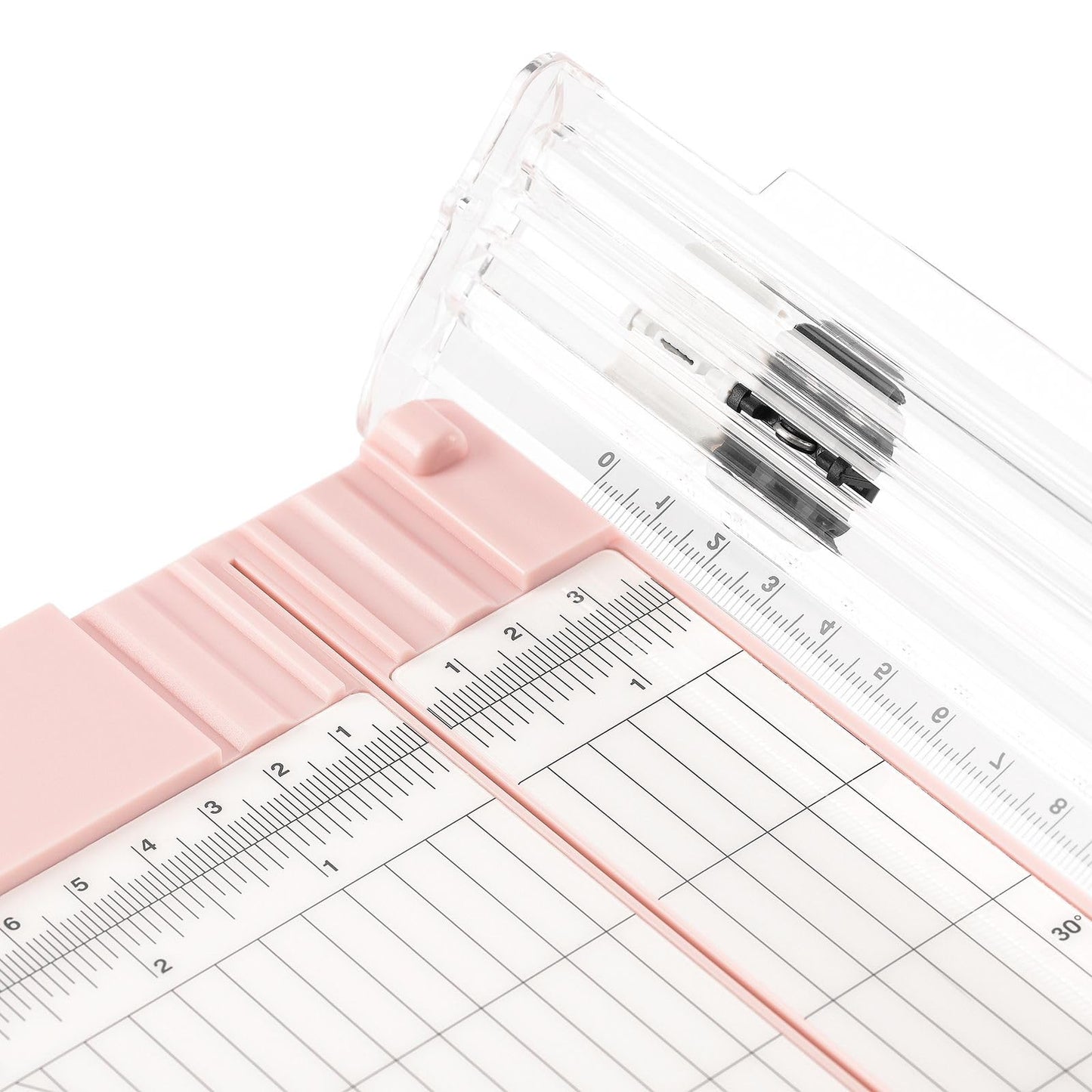Vaessen Creative 2207-110 Paper Trimmer for cutting and scoring straight lines on A3, A4, and smaller paper sizes, Pink, for scrapbooking and card making, 15.2 x 30.5 cm